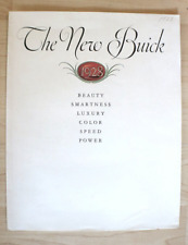 1928 buick the new buick dealer sales brochure fold out poster picture
