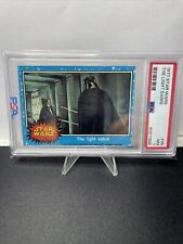 1977 STAR WARS trading card #45 THE LIGHT SABRE grade PSA 7 NM Darth Vader picture