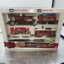 Vintage 1990's New Bright Musical Christmas Express Elf Train No 183 With Box   picture