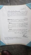 Genuine Royal OBE Order British Empire Certificate signed HRH Queen Eliz, Philip picture