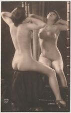 Original French real photo postcard nude Kiki de Montparnasse 1920s RPPC pc #634 picture