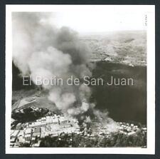 VINTAGE PRESS PHOTO / CITY OF LARES FIRE / LARES  PUERTO RICO 1945 picture