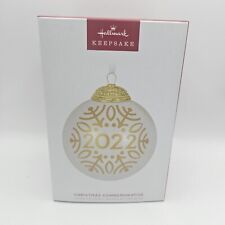 Hallmark Christmas Commemorative 2022 Keepsake Ornament 10th In Series Glass picture