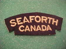 CERTIFIED W.W.2 CANADA SEAFORTH CANADA SHOULDER FLASH picture