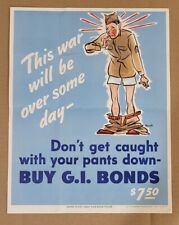 VTG • WWII • U.S. Army War Bond Poster • By James Rawls • 11