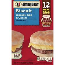 Jimmy Dean Sausage, Egg & Cheese Biscuit Sandwiches (12 ct., 54 oz.) picture