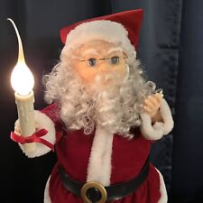 VTG 90s Matrix Santa Figure Candle Light Motionette Animated Christmas Works 24” picture