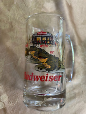 Vintage NOS Retired 24 Oz Anheiser Busch Budweiser Bullfrog Handled Beer Glass picture