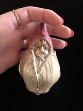 Antique Mercury Glass Germany Tulip Flows Girl Christmas Ornament- 1900s picture