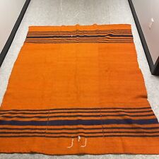 1960's Antique Collectible vintage Wool Woven Blanket From Greece 67
