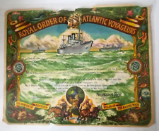 Royal Order Of Atlantic Voyageurs Certificate USNS Geiger June 1963 Panama picture
