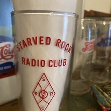 Vintage Glass Starved Rock Radio Club Soda Pop Fountain Drinking Glass picture