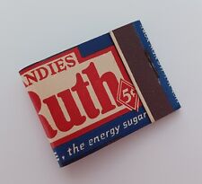 BABY RUTH Curtiss Candies 1930s Vintage Full Matchbook–RARE-Complete and Unused picture