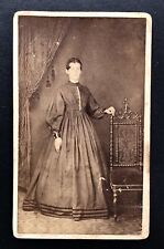1861 CDV, Portrait of  Young Woman from Waynesburg PA Revenue Tax Stamp picture
