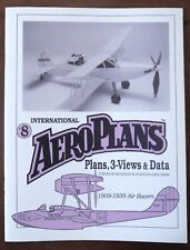 AEROPLANS Plans, 3-views & Data #8, 1909-1939 Air Racers, model airplanes, book picture