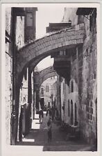 Jerusalem, Israel. Way Of The Cross. Vintage Real Photo Postcard. picture