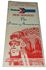 MARCH 1974 AMTRAK ST. LOUIS-LAREDO INTER-AMERICAN PUBLIC TIMETABLE picture