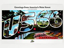 Greetings from America's Main Street Postcard (METALLIC LUSTER) GleeBeeCo #GR67 picture