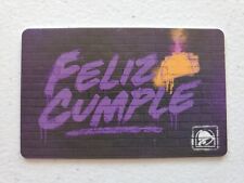 2021 TACO BELL Gift Card FELIZ CUMPLE No Value ($0)  picture