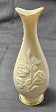 Vintage Lenox Sharon Bud Vase Porcelain Roses 24K Gold Trim 7 in Decor Gift USA picture
