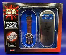 1999 Star Wars Episode 1 Battle Droid Die-Cast Watch with Collector Case NIB picture