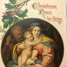 Vintage 1907 Christmas Peace be Thine Postcard picture
