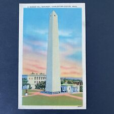 Postcard Bunker Hill Monument Charlestown Massachusetts Posted 1940 picture