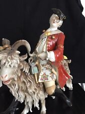 The Tailor and the Goat Ludwigsburg German figurine porcalain picture