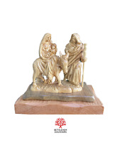 Holy Family Flight To Egypt Small Figure Olive Wood Hand Made Bethlehem Crafts picture