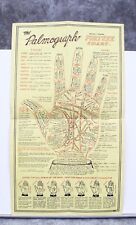 Palm Reading THE PALMOGRAPH FORTUNE CHART 1936  picture