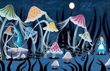 Mary Blair Disney Alice in Wonderland Mushrooms Caterpillar Concept Poster picture