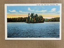 Postcard Ishpeming MI Michigan Iron Mountain Lake on Cliff Drive Scenic View picture