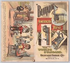 Buffalo Forge Co. Blacksmith Comic Advertising Folder Trade Card B1-152 picture