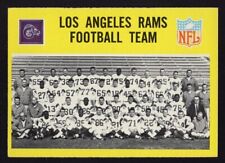 1967 NEAR MINT PHILADELPHIA FOOTBALL CARD ~ LOS ANGELES RAMS TEAM Roman Gabriel picture