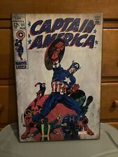 Marvel Comics Group Captain America Number 111 Wall Art Plaque Of 13