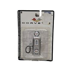 New Gearbox Toys Corvette Die Cast Metal 1950's Style Gas Pump Silver GM  picture
