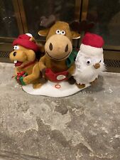 Rare Gemmy Animated Christmas Plush Trio picture