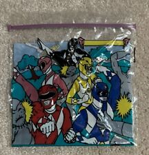 Vtg 1994 Fun Designs Inc Power Rangers Saban Lunch Food Sandwich Zip Plastic Bag picture