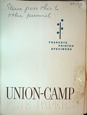 Union Camp Fine Papers 1965 Annual Report & Paper Samples Fine Papers picture