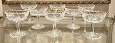 Set of 8 Vintage Waterford Crystal Lismore 4 1/8” Champagne Glasses picture