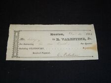 1824 PAYMENT VOUCHER PROGRAM - BOSTON - E. VALENTINE TO MR. SILSBY - J 5394 picture