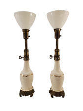 Stiffel Lenox Hollywood Regency Banquet Torchiere Table Lamps picture