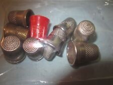 Vintage old Metal thimbles lot , some Spain picture