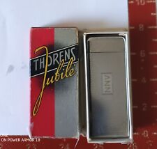 VINTAGE THORENS SWISS FAB SUISSE ETCHED CHROME CIGARETTE LIGHTER ENGRAVED ANN. picture