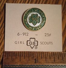 Vintage Unused 1962 Girl Scouts 50th Anniversary Pin 1912-1962 On Original Card picture