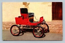 Chrome Postcard Antique Car 1899 Mobile Cart Butler Dodge Hamburg New York picture