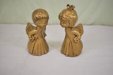 Vintage Ceramic Kissing Angel Matching Pair 7.5