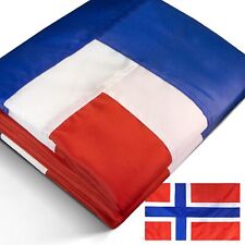 Anley EverStrong Series Embroidered Norway Flag 3x5 Ft - Nylon Norwegian Flag picture