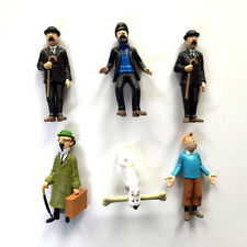 6pcs / lot The Adventures of Tintin PVC Action Figures Tintin Snowy Dog HOT picture