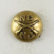 1880s-90s New Jersey National Guard Uniform Button Original E14BT picture